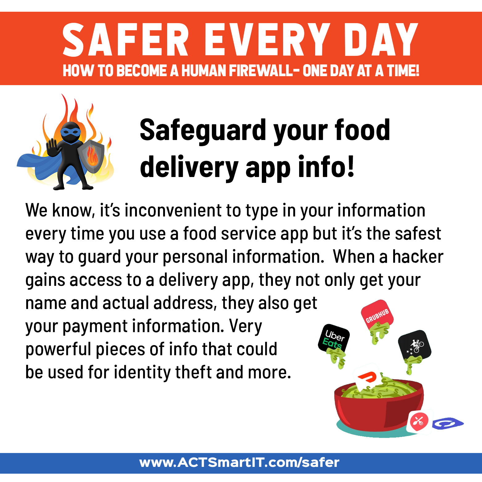 Safeguard your food delivery information ACTSmart IT