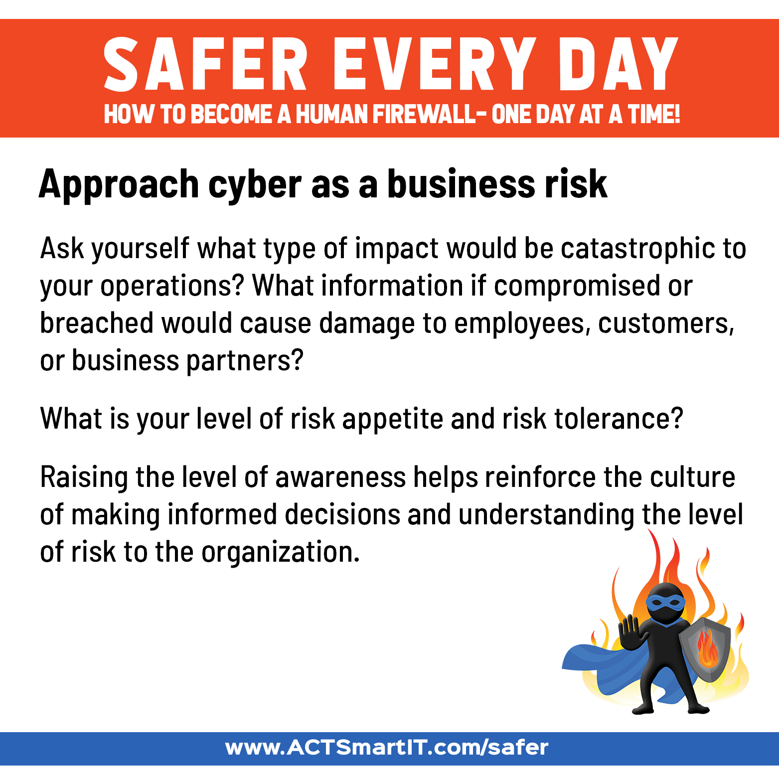 Approach cyber as a business risk | ACTSmart IT