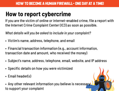 How to report cybercrime