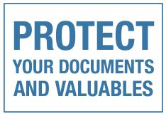 Protect Your Documents and Valuables